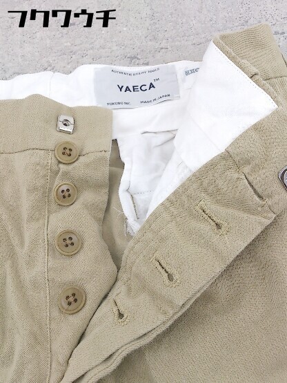 PANTS YAECA CHINO ヤエカ (ヤエカ) CLOTH CREASED YAECA（カラーベージュ）（ズボン・パンツ TAPERED &frasl; &frasl;メンズ チノパンツ ワイドテーパード カーキ by クライミングパンツ