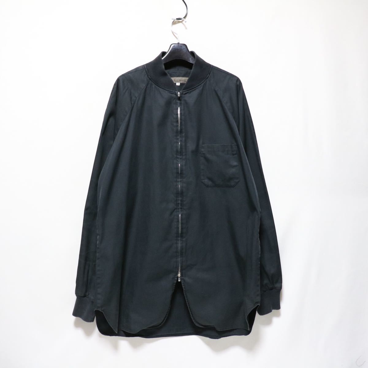 y's for men yohji yamamoto 長袖 シャツ ブルゾン/BLK/cotton/ボンバー/シャツ ジャケット/pour homme(長袖シャツ)｜売買されたオークション情報、yahooの商品情報をアーカイブ公開 - オークファン 男性用