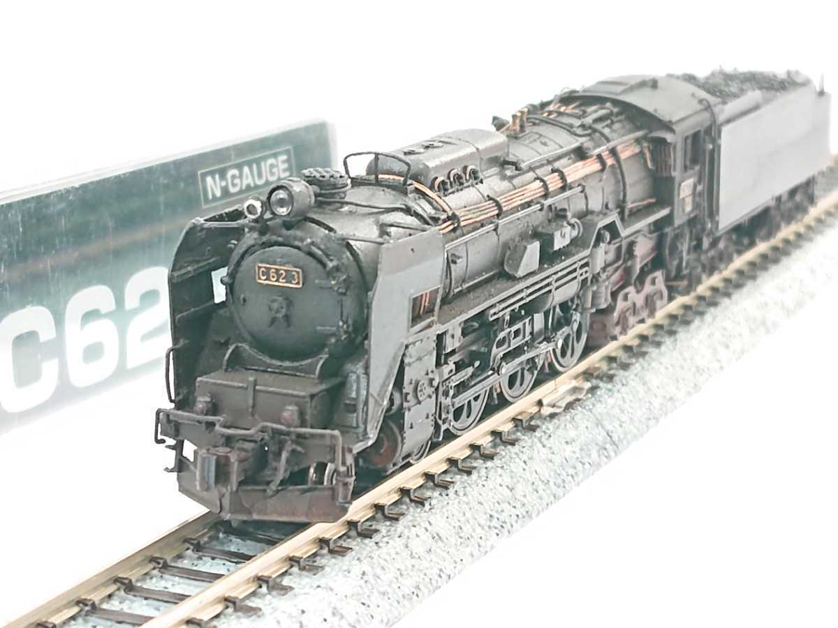 KATO C62 3 煙室扉開閉可能仕様 北海道仕様 塗装加工品_1