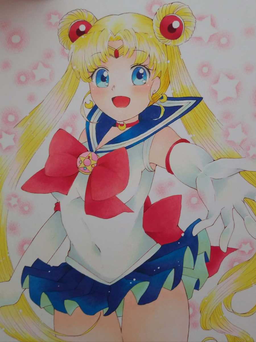 手描きイラスト 同人 美少女戦士セーラームーン 月野うさぎ 手描きイラスト 売買されたオークション情報 Yahooの商品情報をアーカイブ公開 オークファン Aucfan Com
