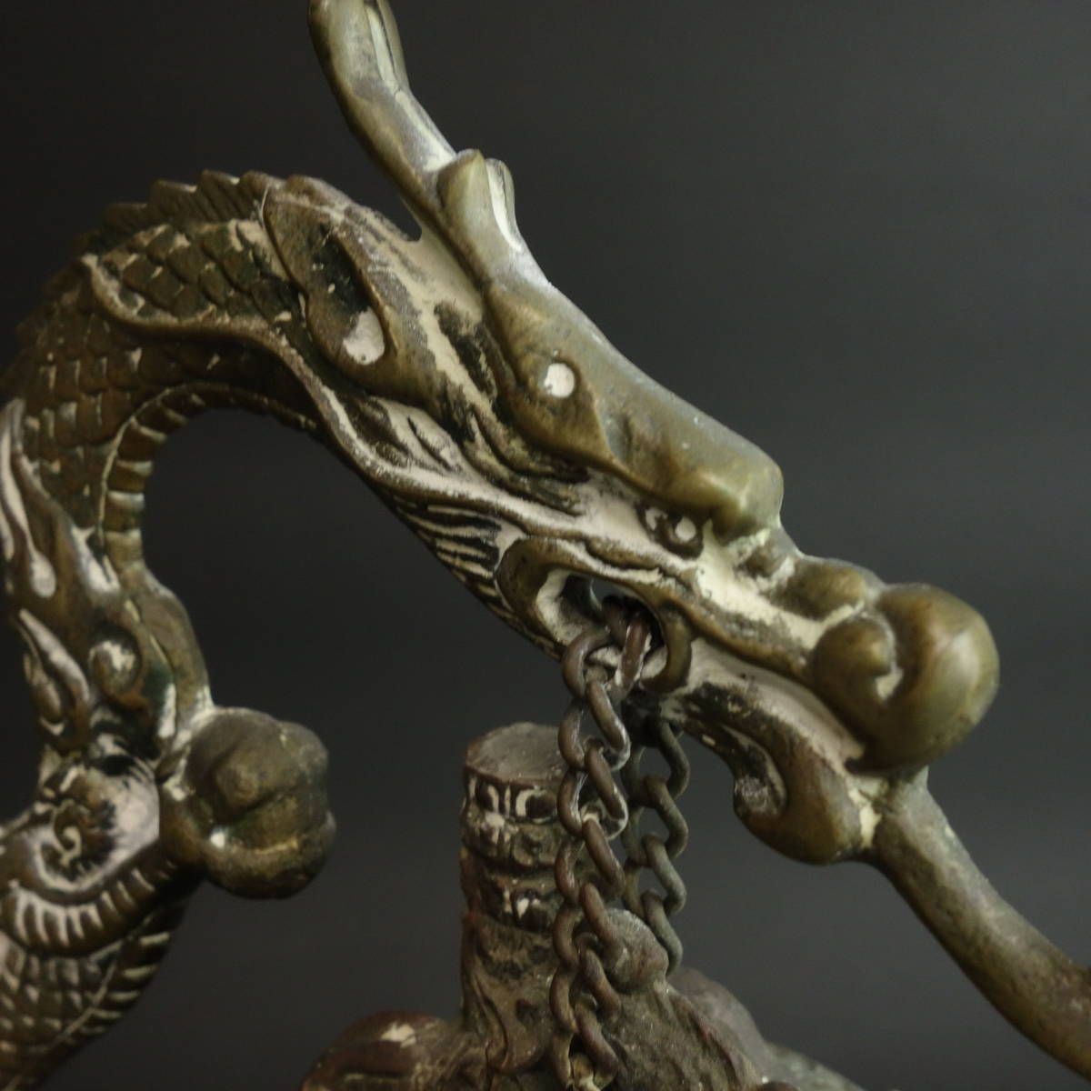 大得価，100%新品】 金属工芸 龍 喚鐘 高さ30.5cm 重さ2.7