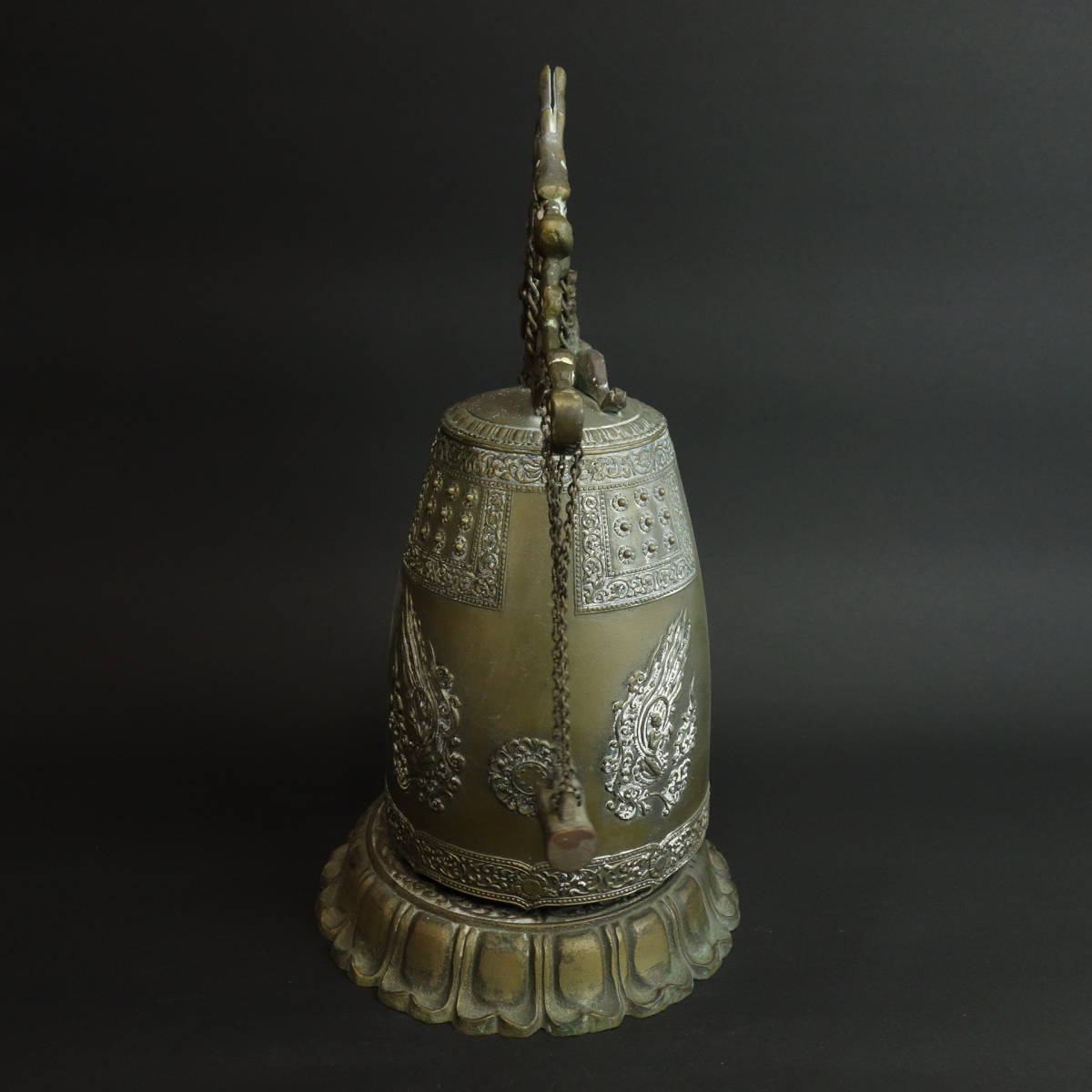大得価，100%新品】 金属工芸 龍 喚鐘 高さ30.5cm 重さ2.7