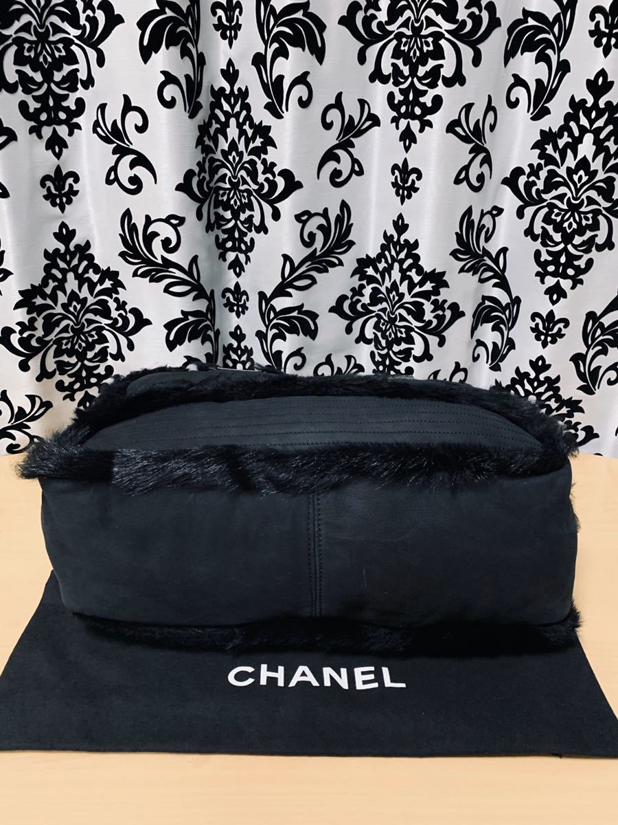 新品同様 シャネル CHANEL ブラック トート バッグ スポーツライン 