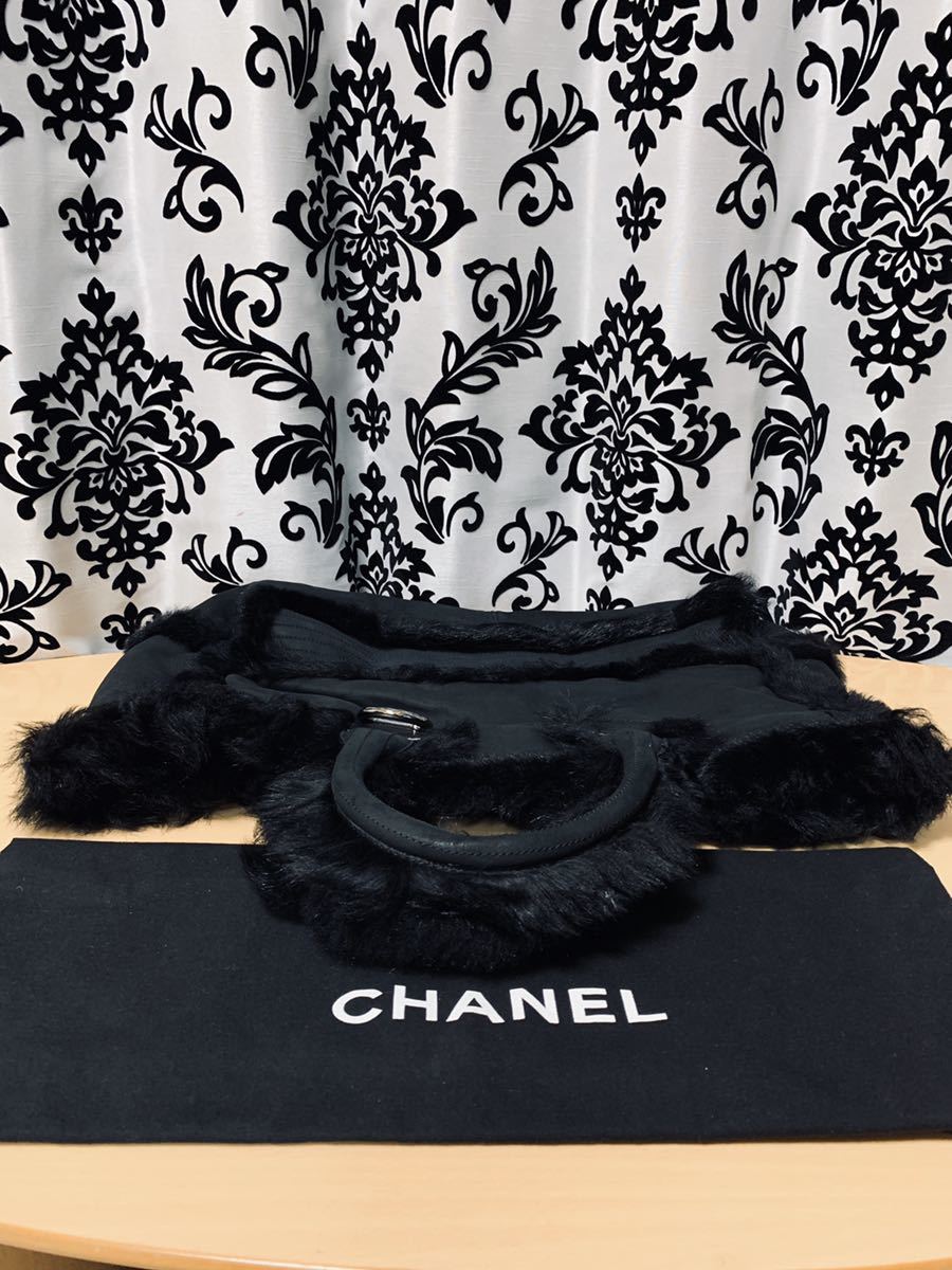 新品同様 シャネル CHANEL ブラック トート バッグ スポーツライン 