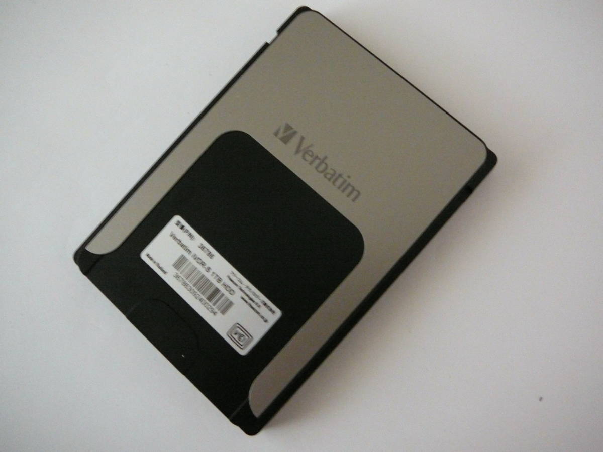中古iVDR-S HDD 1TB Verbatim 36786 中古・最終iVDR-S HDD 1TB
