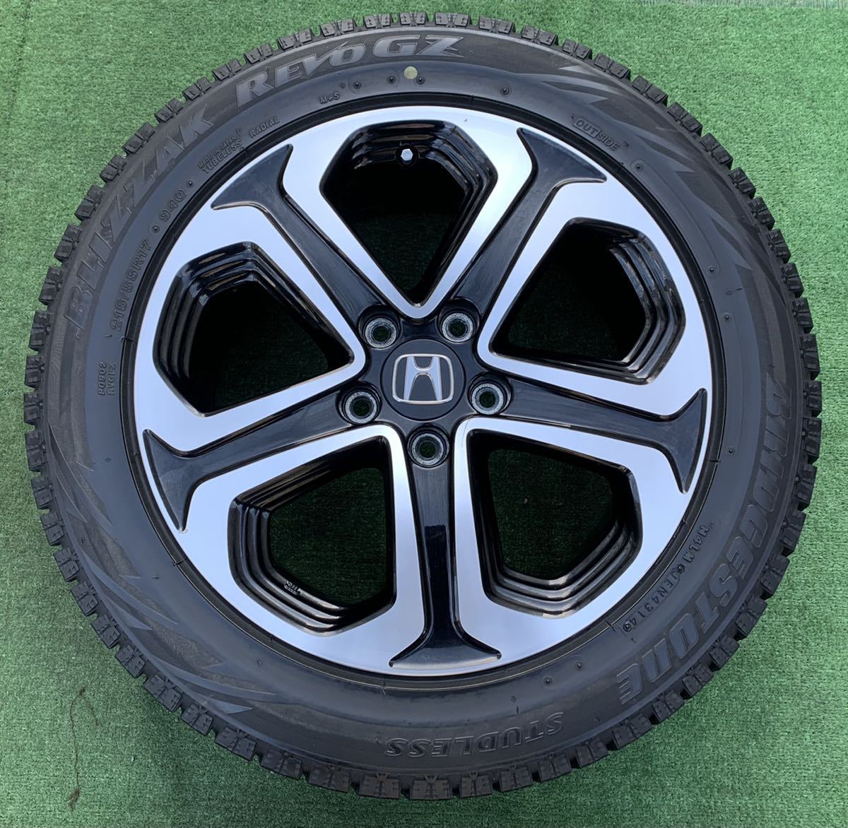 ENKEI ホンダ ヴェゼル 純正 17インチホイール& 215/55R17BS BLIZZAK 