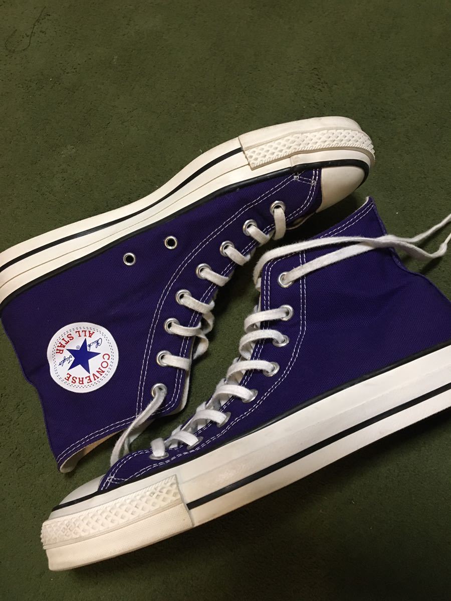 2018年　限定カラーCONVERSE パープル　紫　日本製　オールスター　コンバース　26.5cm used