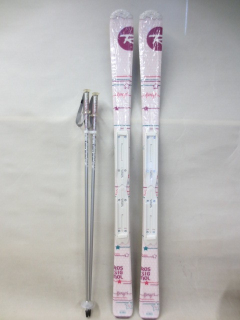 【驚きの破格値，定番】 ROSSIGNOL ガールズSKI スキー＋ストック シーズンオフの今がお買い得 旧モデル(カービング)｜売買されたオークション情報、yahooの商品情報をアーカイブ公開 - オークファン 子ども用
