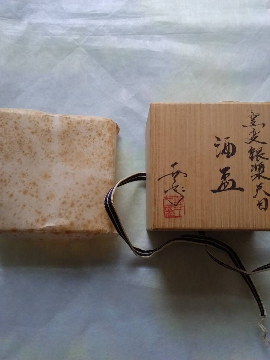 窯変銀奨天目 酒盃 鎌田幸二 - 京焼・清水焼 鎌田幸二 耀変銀漿天目盃