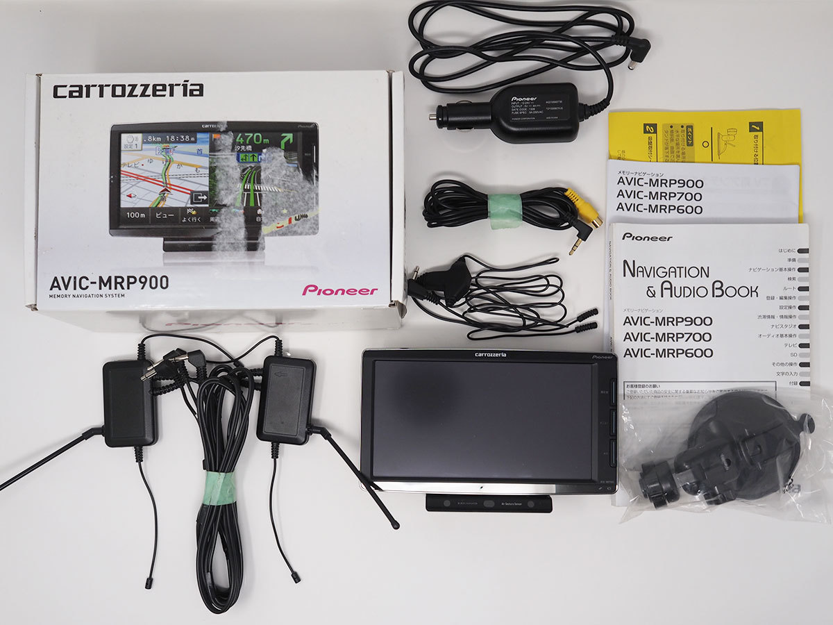 ■美品 カロッツェリア carrozzeria 楽ナビ AVIC-MRP900 2019年地図 通信期限2021年3月 通信モジュール 設置おまけ付 地デジフルセグ 7型_1