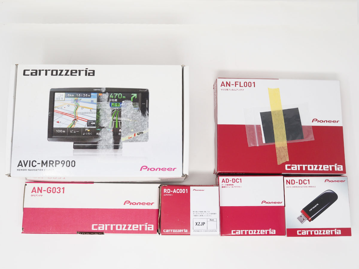 ■美品 カロッツェリア carrozzeria 楽ナビ AVIC-MRP900 2019年地図 通信期限2021年3月 通信モジュール 設置おまけ付 地デジフルセグ 7型_2