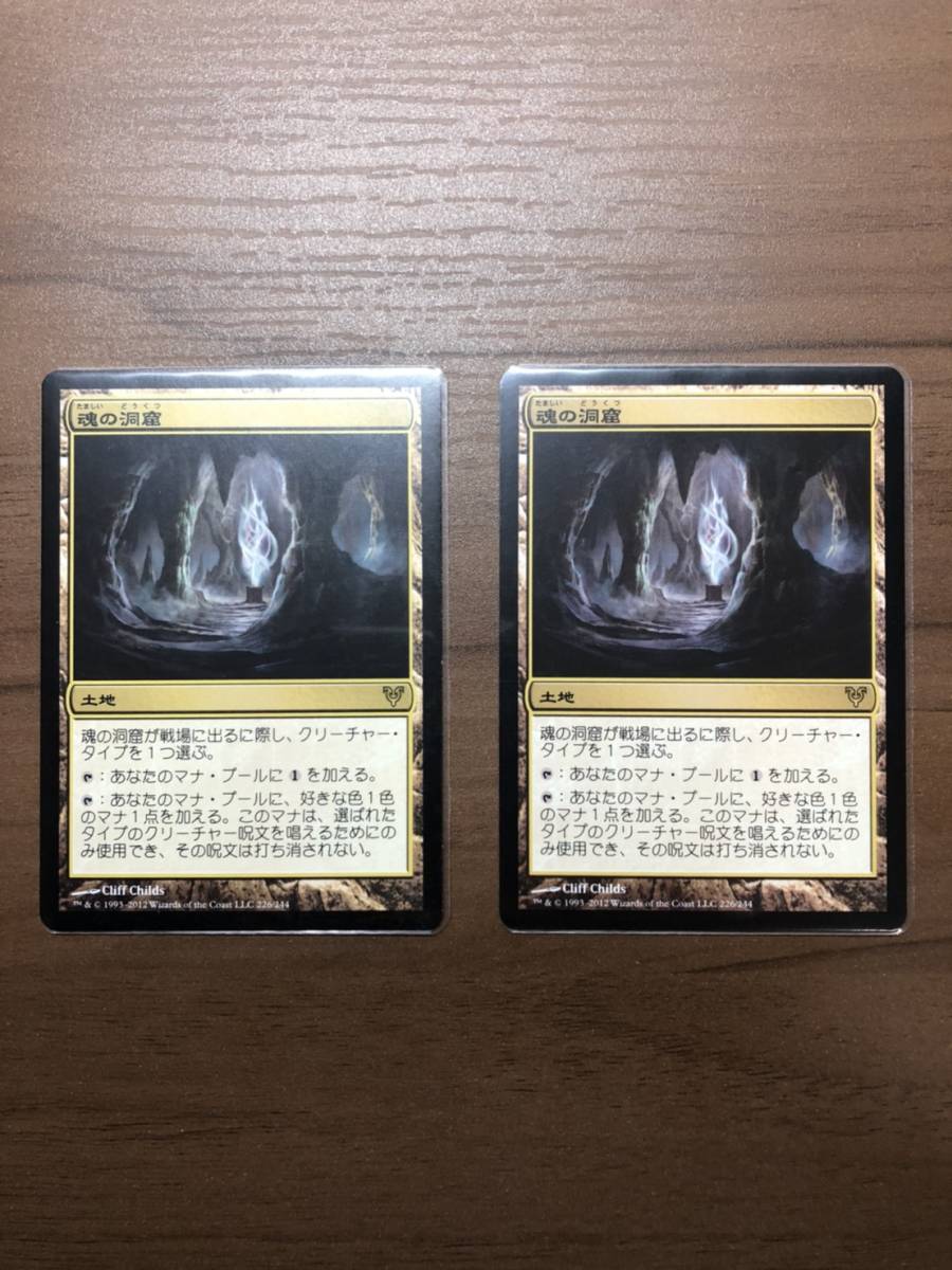 プロフィール確認してください MTG 魂の洞窟 2枚 MTG 魂の洞窟 英語版 2枚セット品