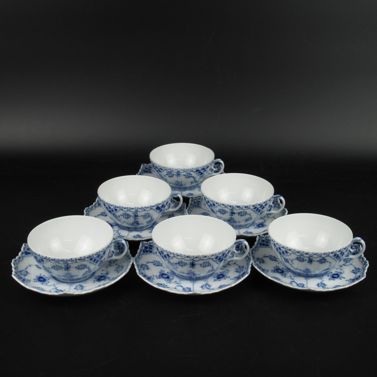  1円 ロイヤルコペンハーゲン ブルーフルーテッド フルレース カップ＆ソーサー 計6客 食器 o13oyfu-887876 O商品(ロイヤルコペンハーゲン)｜売買されたオークション情報、yahooの商品情報をアー ロイヤルコペンハーゲン