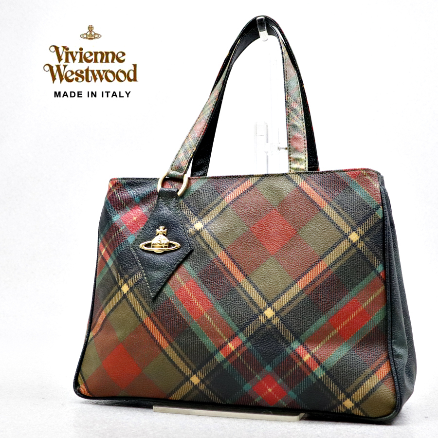 Vivienne Westwood トートバッグ クリア 総柄 参考価格￥95，700- 美品 イタリア製 Vivienne Westwood ヴィヴィアン