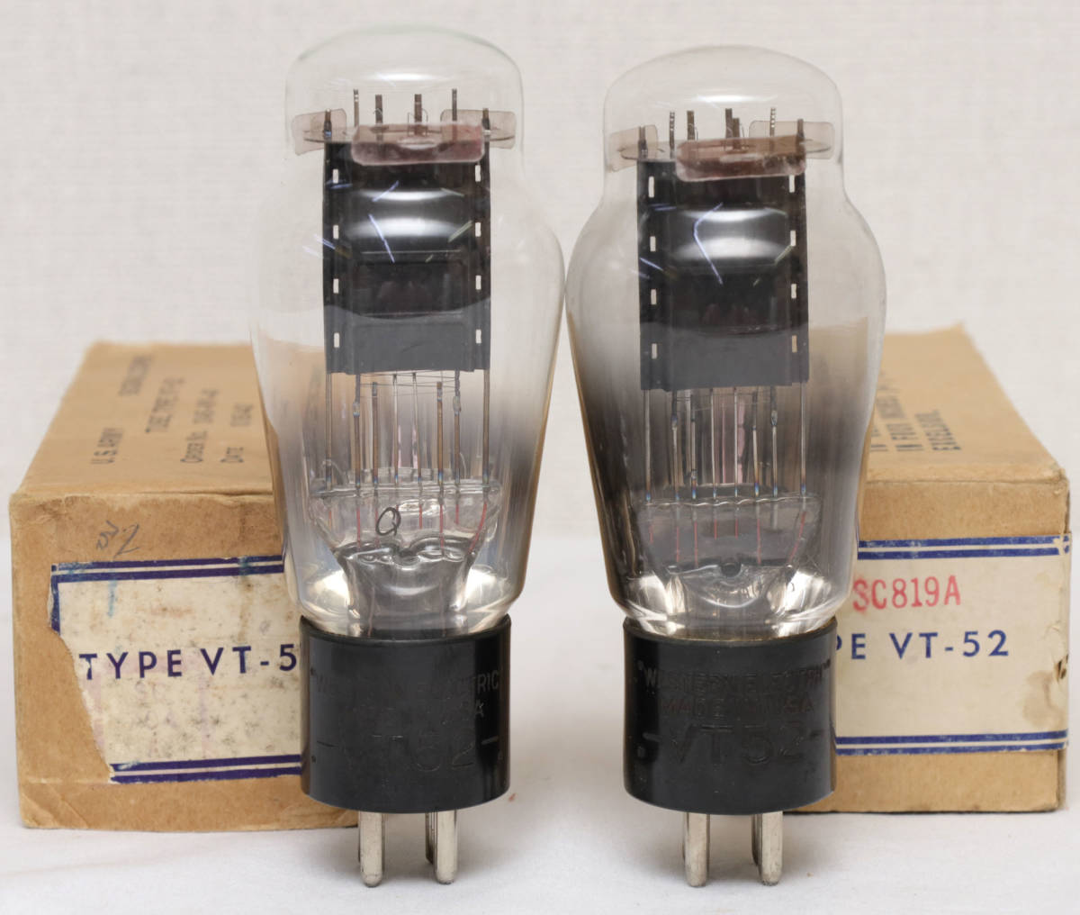 b*r様 Western Electric VT-52 真空管 2個セット　刻印 Electric Western VT-52 刻印 VT52 真空管 2本 - Yahoo!オークション