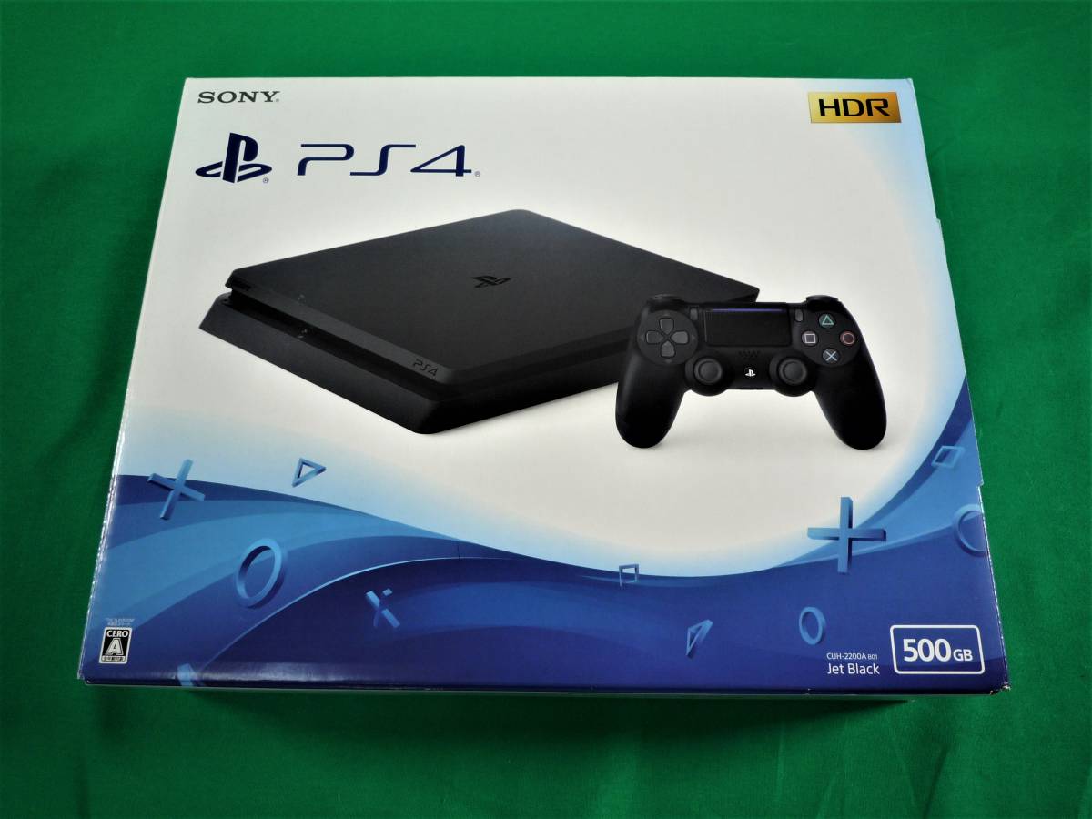 数量限定，2026 Q726 PS4本体 SONY PlayStation4 本体 500GB Ver. 8.00 Jet Black ジェット ブラック CUH-2200A B01 /初期化済 品(PS4本体)｜売買されたオークション情報、yahooの商品情報をアーカイブ公開 - オークファン PS4本体