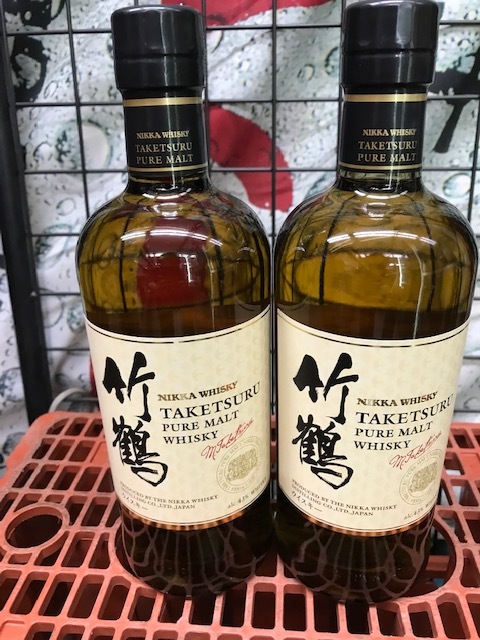 ニッカ竹鶴ピュアモルト43°700ml2本セット