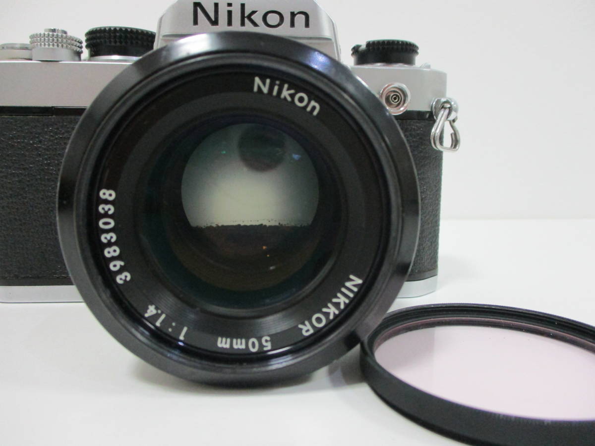 【15035】Nikon FM　ニコン　NIKKOR 50mm 1:1.4　レンズ　フィルムカメラ　動作未確認　シャッターは切れました　ジャンク品 Nikon 50mm : NIKON ボディ Nikkor