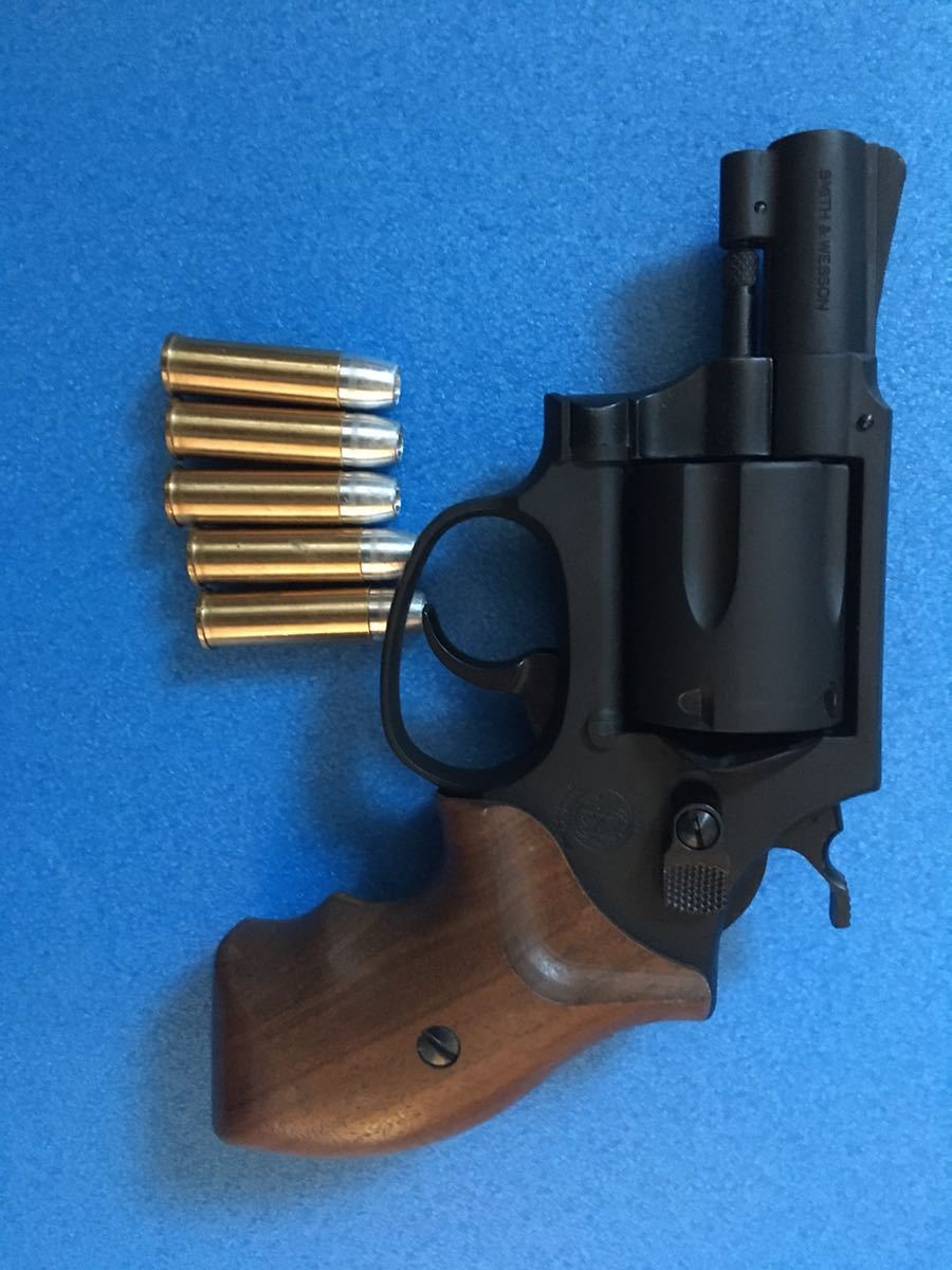 マルシン S&W M36 ヘビーウェイト 木製グリップ　Xカート　ガスガン リボルバー