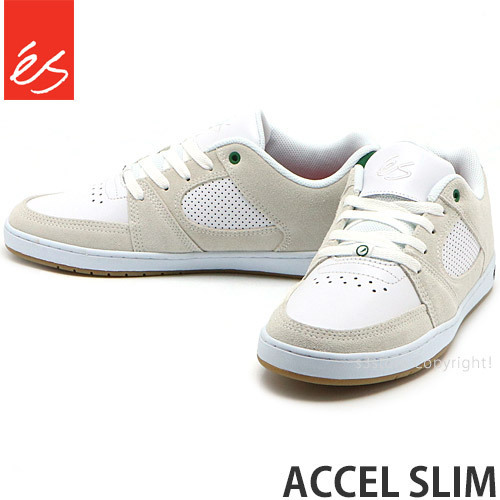 新作，限定SALE 1円 eS ACCEL SLIM WHITE/GREEN 28.0cm エス アクセル スリム スニーカー シューズ スケシュー スケートボード 同梱不可(シューズ)｜売買されたオークション情報、yahooの商品情報をアーカイブ公開 - オ シューズ