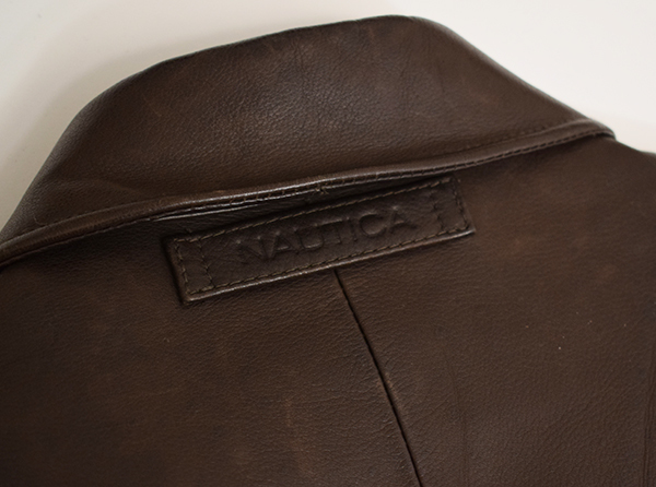 美品☆定価10万円 NAUTICA ノーティカ トロトロ牛革 レザーブルゾン 