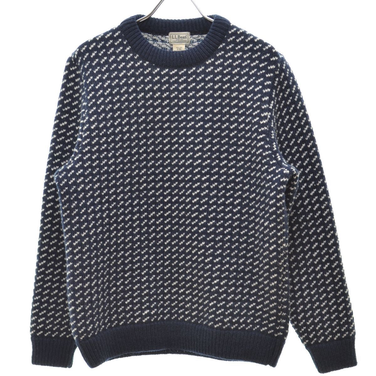 正規品，お得 M L.L.BEAN 20AW 259447 ノルウェージャンセータークルーネック バーズアイ 長袖ニットセーター エルエルビーン ネイビー(男性用)｜売買されたオークション情報、yahooの商品情報をアーカイブ公開 男性用