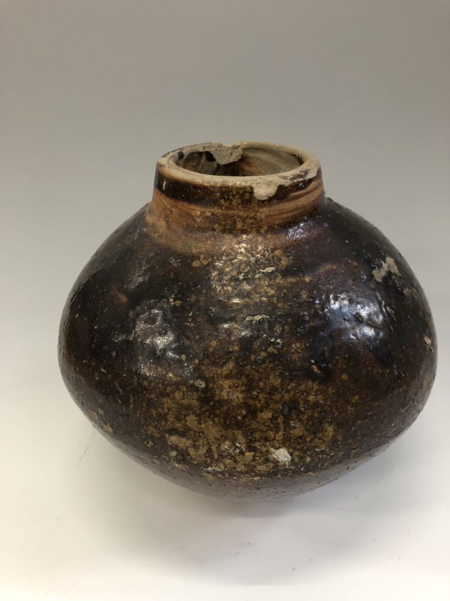 ルソン壺 | 南蛮 唐津 安南 マニラ美術館所蔵札有 茶壺 愛桃山～江戸期