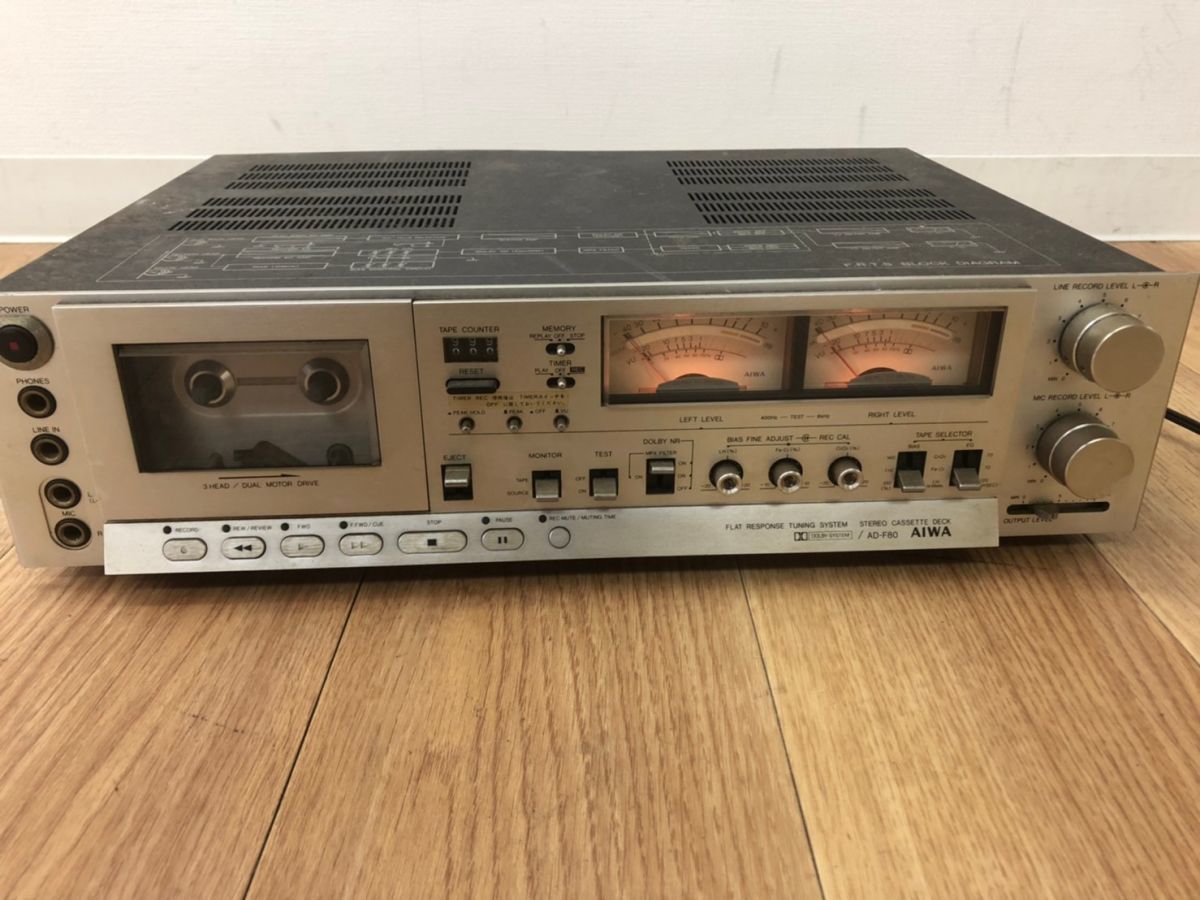 L269-K16-65 AIWA/アイワ AD-F80 3ヘッドカセットデッキ ステレオ