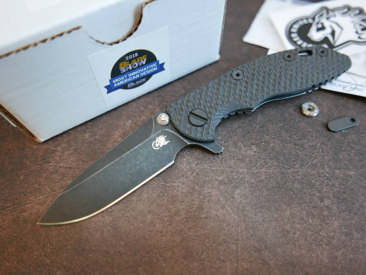 セール，送料無料 Hinderer XM-18 3inch Swedged Spear M390 Battle Black DLC CF Scale ヒンダラー(ハンティングナイフ、狩猟刀)｜売買されたオークション情報、yahooの商品情報をアーカイブ公開 - オークファン ハンティングナイフ、狩猟刀