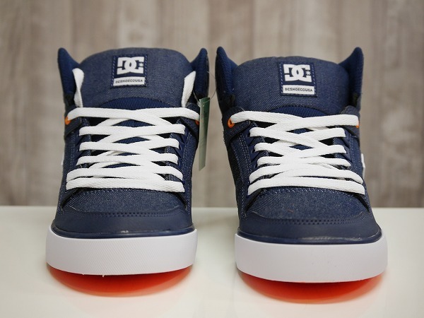 【新品】正規品 DC SHOES PURE HIGH-TOP WC TX SE 27.5 DARK DENIM/WHITE(4DW) スニーカー ハイカット Shoes DC Pure Big Sizes ホワイト