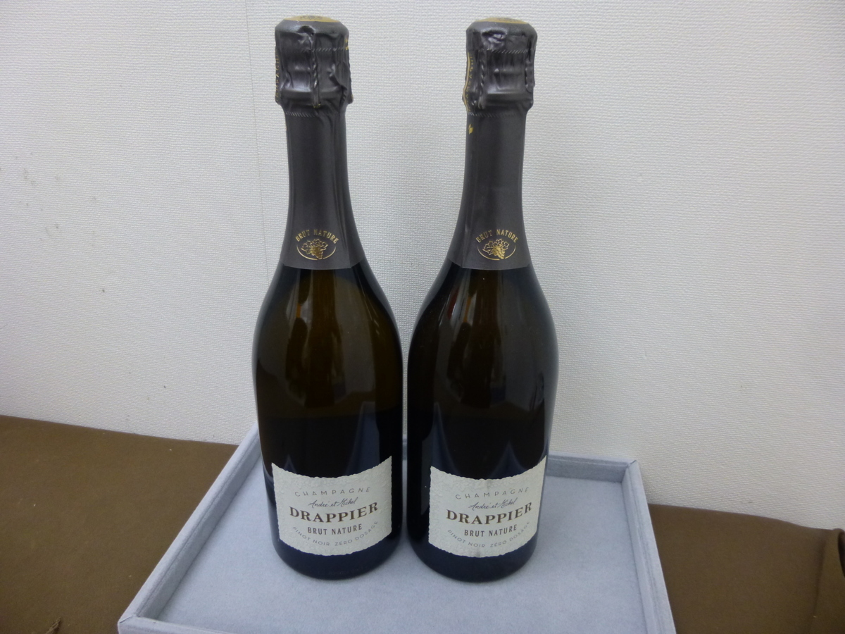 【お得，人気】 未開栓 DRAPPIER BRUT NATURE/ドラピエ ブリュット ナチュール シャンパン 750ml 12％ 2本セット売り(シャンパーニュ)｜売買されたオークション情報、yahooの商品情報をアーカイブ公開 - オークファン スパークリング