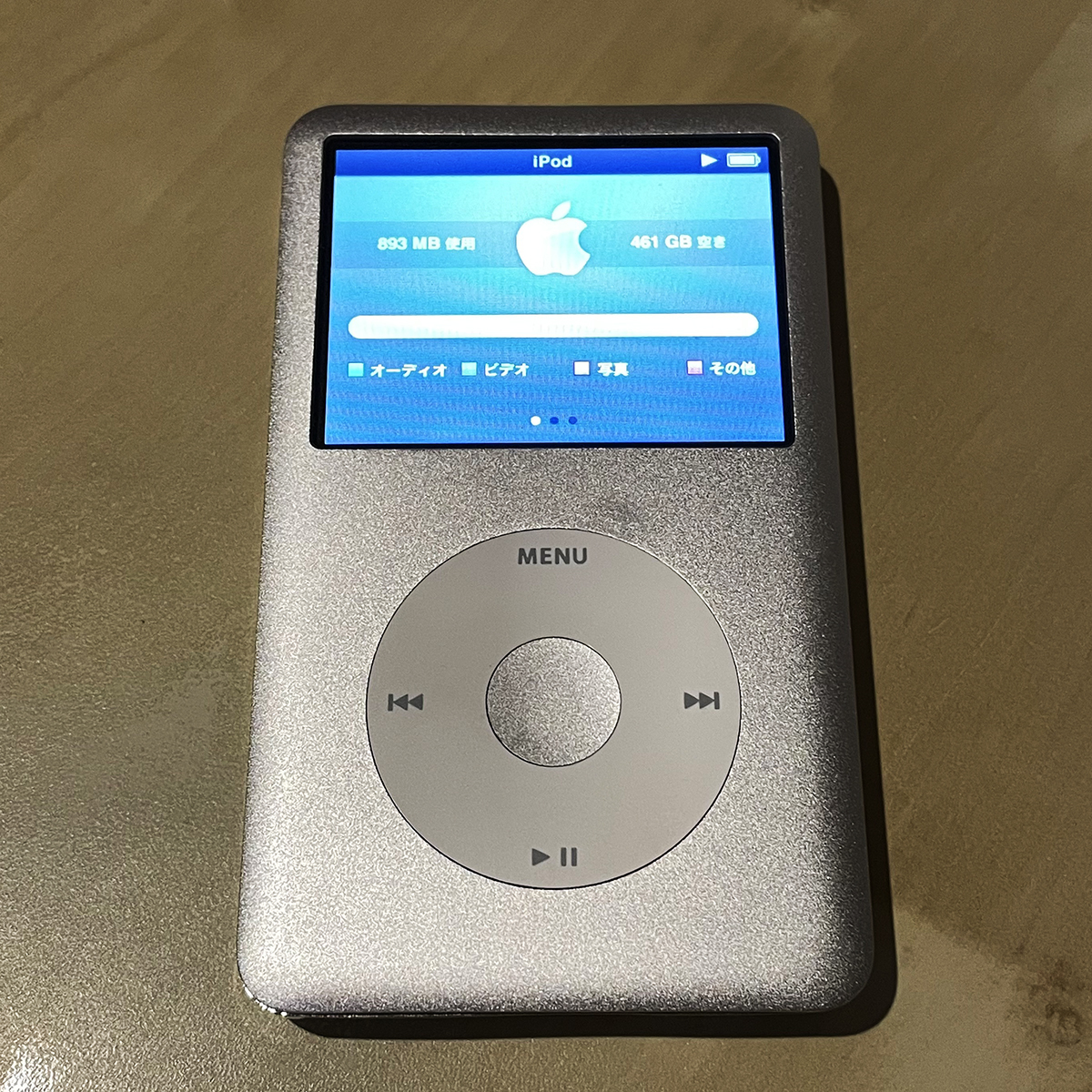 ジャンクiPod Classic シルバー 160GB Apple IPOD CLASSIC 7th