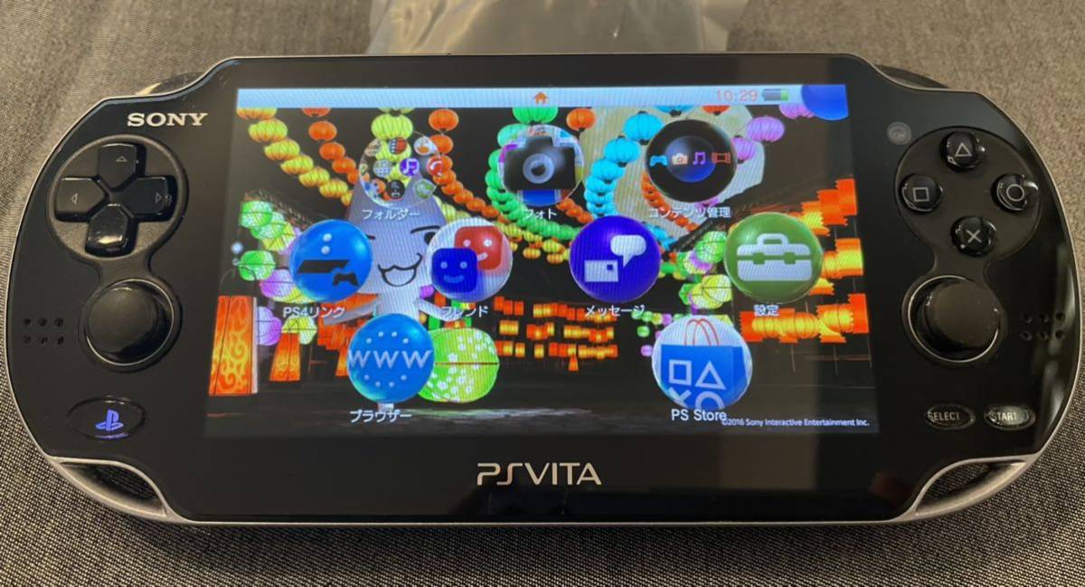 中古　PS Vita PCH-1100　32GBメモリ付き PCH-1100 Vita PSVITA 32GBメモリーカード付 AA01 3G&frasl;Wi-