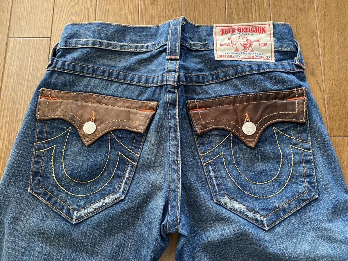 メンズ 【TRUE RELIGION】 デニムパンツRICKY フレア USA製W29