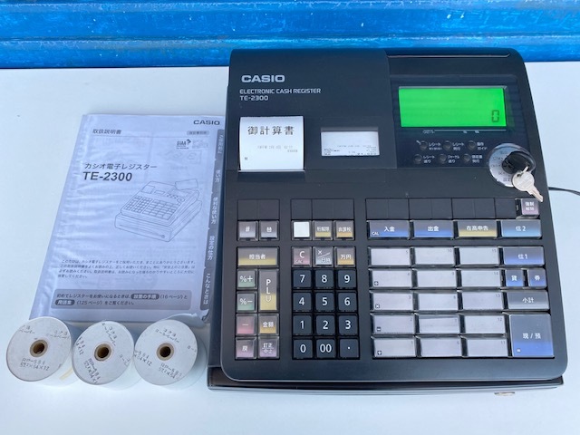 カシオ CASIO TE-2300 電子レジスター レジ 鍵あり カシオレジスター