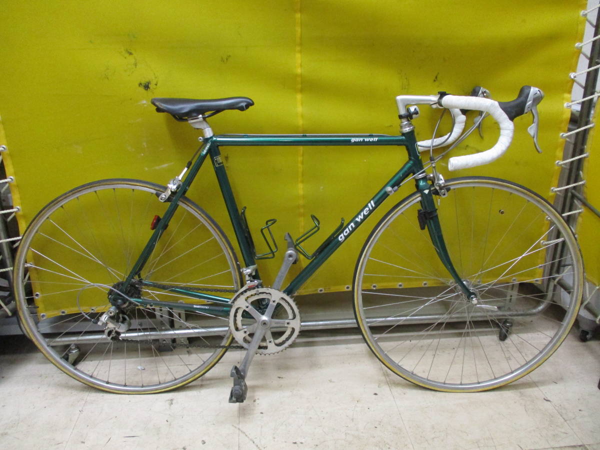 人気定番，安い L834 ロードバイク ganwell 28インチ グリーン ガンウェル スチール 12/4(520mm～)｜売買されたオークション情報、yahooの商品情報をアーカイブ公開 - オークファン 520mm～