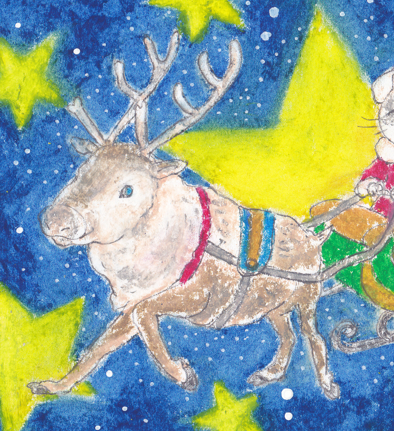 直筆 手描き オリジナル猫イラスト ソリに乗るサンタ猫 ネコ 猫イラスト 猫の絵 クリスマス トナカイ 猫サンタ クレヨン画 原画 パステル画 クレヨン画 売買されたオークション情報 Yahooの商品情報をアーカイブ公開 オークファン Aucfan Com