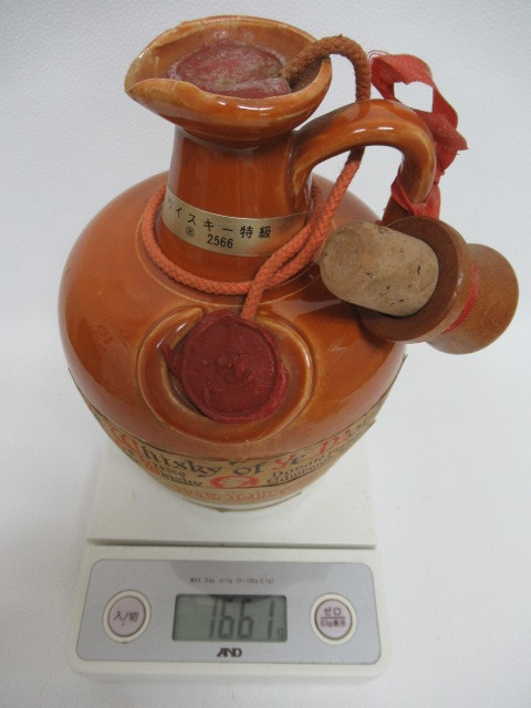 イ モンクス デラックス 陶器ボトル ウイスキー特級 43度 760ml 替え栓付/古酒 - ウイスキーブログ Yahoo!オークション monks」スコッチ レアオールド (飲料