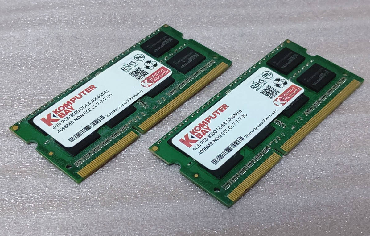 SanMax 4GB DDR3メモリ 1066MHz 204ピン DDR3 Hynix 4GB 1066MHz PC3