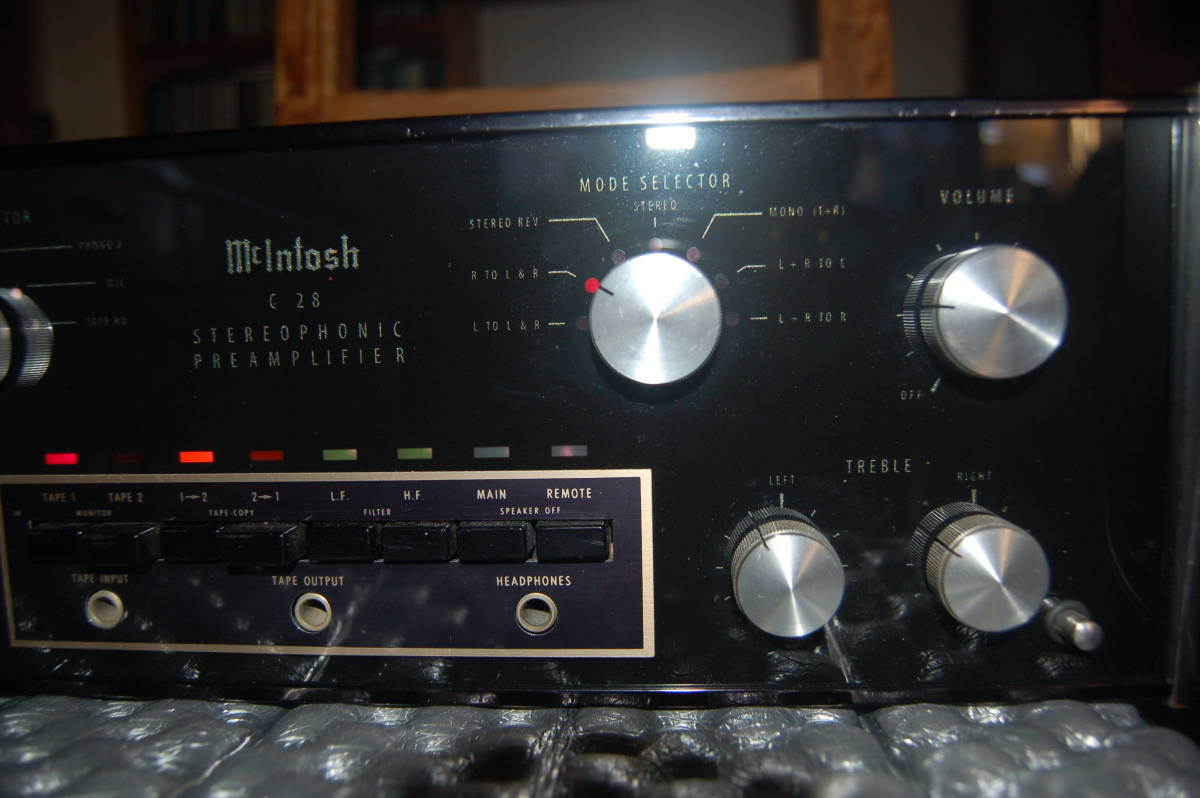 McIntosh マッキントッシュ C28 プリアンプ 取扱説明書、図面あり