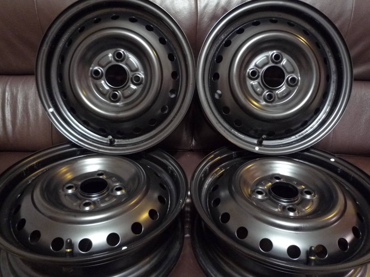 新作登場，定番 新車外し 4本 ダイハツ純正 キャンバス 14インチホイール 綺麗な商品(純正品)｜売買されたオークション情報、yahooの商品情報をアーカイブ公開 - オークファン 4穴