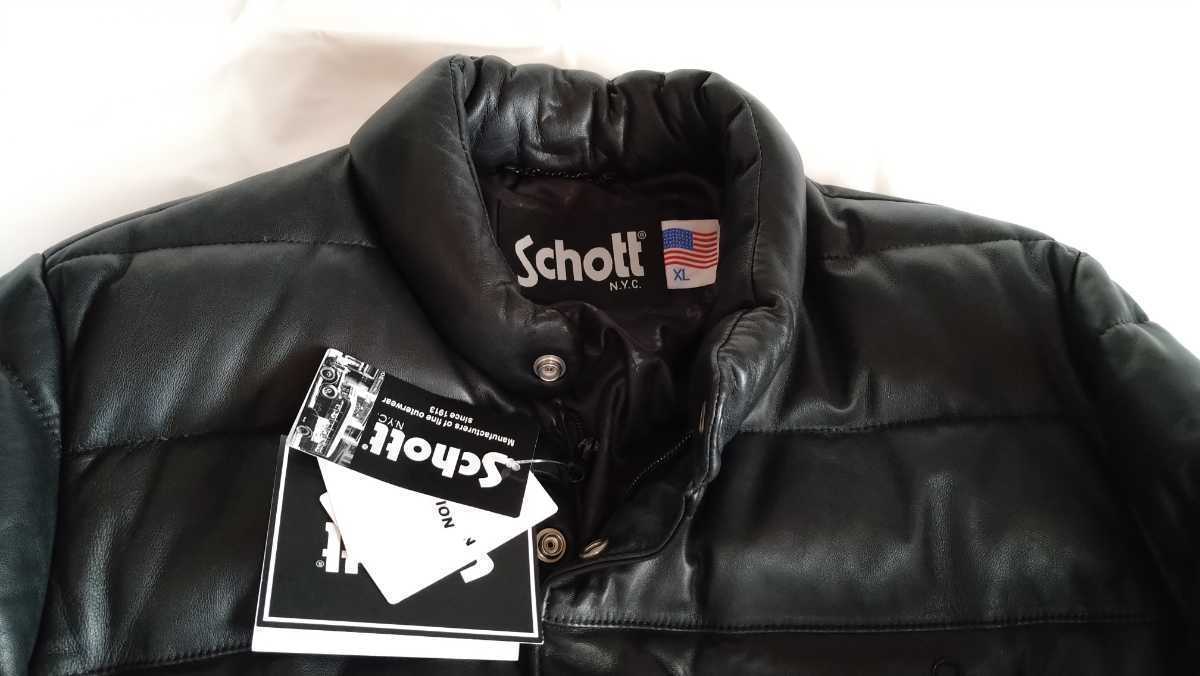 Schott/ショットLEATHER XL DOWN JACKETレザーダウンジャケット/レザー 