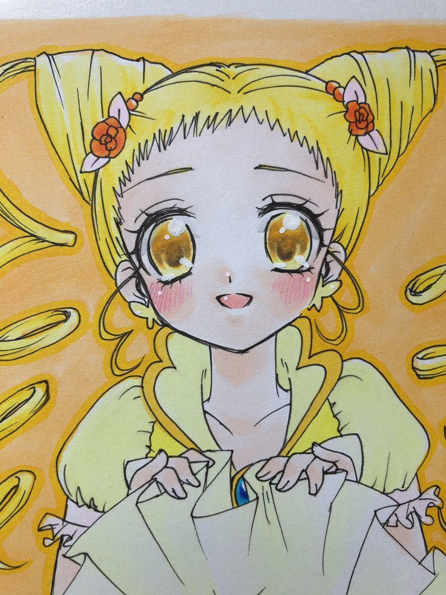 同人 手描きイラスト 女の子 プリキュア 5 キュアレモネード ケント紙 A5サイズ 手描きイラスト 売買されたオークション情報 Yahooの商品情報をアーカイブ公開 オークファン Aucfan Com