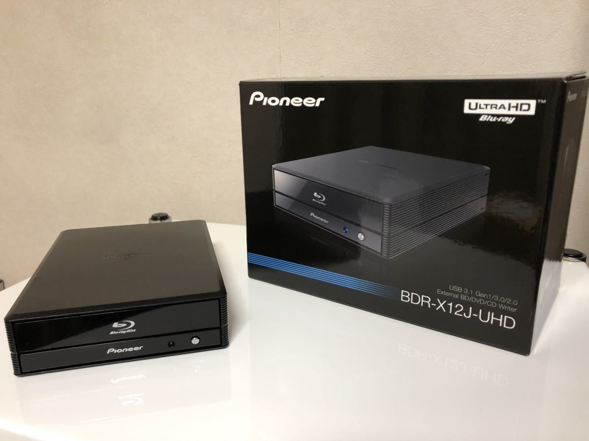 新品同様！Pioneer BDR-X12J-UHD Blu-ray ドライブ パイオニアから待望
