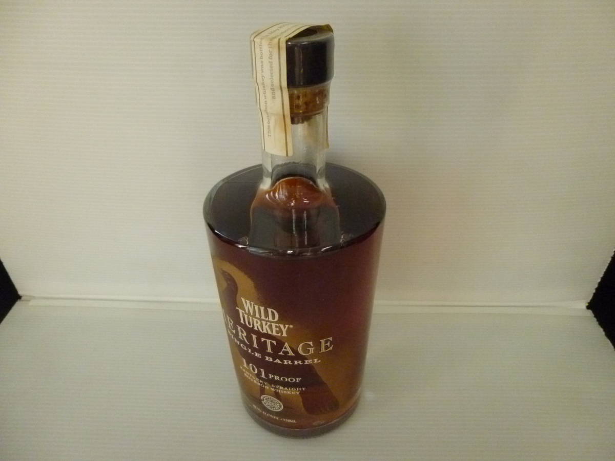 41811◆古酒/未開栓 WILD TURKEY/ワイルドターキー HERITAGE/ヘリテージ 101プルーフ バーボンウイスキー 750ml◆ 8年 ワイルドターキー 750ml バーボン 375ml 1000mlの通販