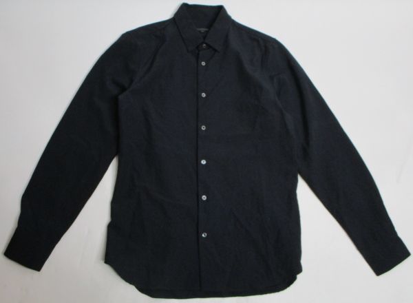 正規品 JIL SANDER プレーン長袖ウールシャツ SHIRT ストレッチ WOOL 