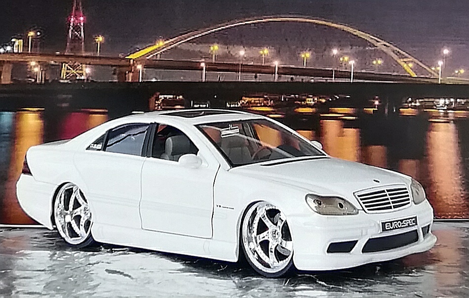 1円〜 Jada TOYS 1/24 メルセデス・ベンツ S55 AMG ブラック 【公式通販】