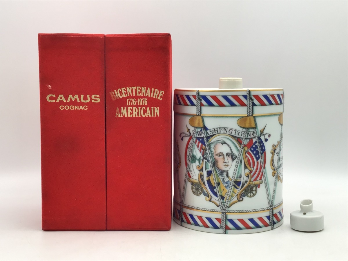 驚きの破格値，新作登場 CAMUS カミュ バイセンテナリー アメリカン コニャック ブランデー ドラム陶器ボトル 箱付 未開栓 古酒 X27912(カミュ)｜売買されたオークション情報、yahooの商品情報をアーカイブ公開 - オーク コニャック