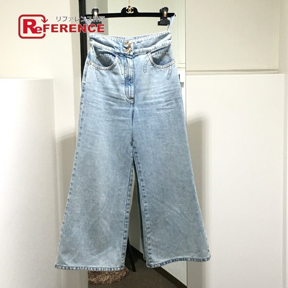 CHANEL シャネル 20P 2020年春夏 レコードボタン デニムパンツ デニム レディース(パンツ、スラックス)｜売買されたオークション ...