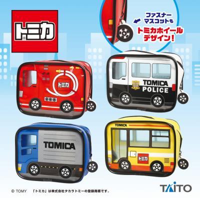 トミカ◇フード付きバスタオル〈警察官〉＆ミニポーチ〈パトカー 